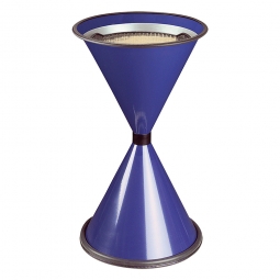 Sicherheits-Standascher, blau, HxØ 770x405 mm, Stahlblech, kunststoffbeschichtet
