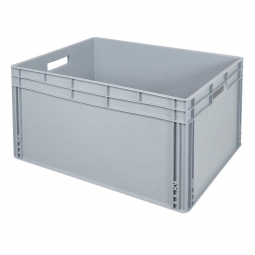 Eurobehälter mit 2 Durchfassgriffe, LxBxH 800x600x420 mm, 175 Liter, grau