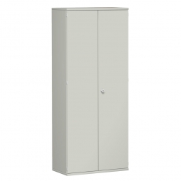 Flügeltürenschrank PRO, 6 Ordnerhöhen, lichtgrau, BxTxH 800x425x2304 mm