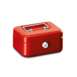 Geldkassette, rot, BxTxH 150x110x75 mm