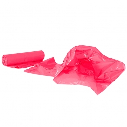 Müllsäcke 120 Liter, Stärke 40 µm, VE=250 Stück, BxH 700x1100 mm, Polyethylen-Kunststoff (LDPE), rot