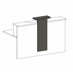 Design-Aufsatz für Empfangstheke 