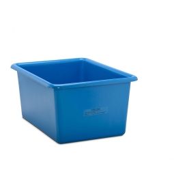 Rechteckbehälter aus GFK, Inhalt 550 Liter, blau, LxBxH 1320x970x630 mm, Gewicht 19 kg