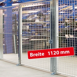 Maschinenschutz-Einzelflügeltür, Türbreite 1120 mm, Öffnungsmaß 1000 mm