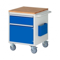 Montagewagen BxTxH 580x650x795mm, 1 Schublade+Tür