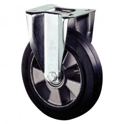 Schwerlast-Bockrolle, Rad-ØxB 250x50 mm, Tragkraft: 550 kg, schwarz