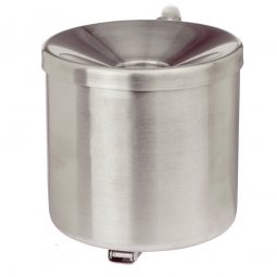Sicherheits-Wandascher, Inhalt 3,1 Liter, ØxH 160x160 mm, Edelstahl