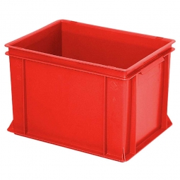 Euro-Geschirrkasten,LxBxH 400x300x270 mm, mit 2 Griffleisten, rot
