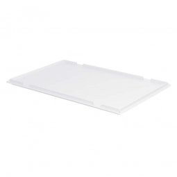 Auflagedeckel für Euro-Stapelbehälter, LxB 600x400 mm, Farbe weiß
