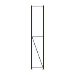 Regalrahmen für Weitspannregale, Stecksystem, TxH 400x3000 mm, Rahmenbreite 40 mm