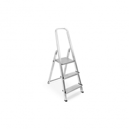Alu-Bügelleiter mit 3 Stufen, Standhöhe 565 mm, Arbeitshöhe bis 2565 mm, Gewicht 3,0 kg