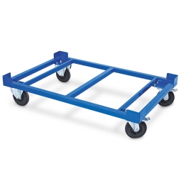 Rahmenroller LxBxH 1210x810x275 mm, Tragkraft 750 kg, Rad-Ø 160x50 mm, Vollgummibereifung