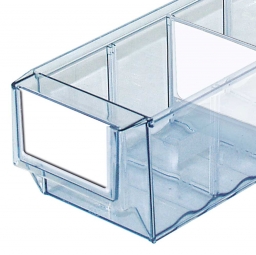 Etiketten für Klarsicht-Regalkästen B 91 mm, weiß, VE = 100 Stück