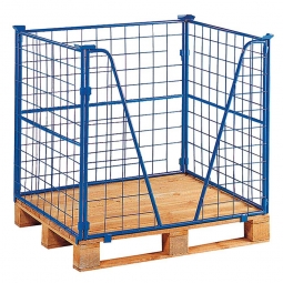 Gitter-Aufsatzrahmen 3-fach stapelbar, LxBxH 1200x800x1200 mm, mit Kommissioniereingriff