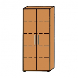 Büroschrank, 5OH, Buche, HxBxT 1880x800x345 mm