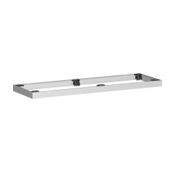 Metallsockel, alusilber, BxH 1200x50 mm