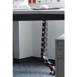 Kabelschlange, flexibel, Material Kunststoff, schwarz