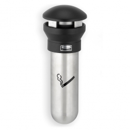 Edelstahl-Wandaschenbecher "Infinity™", silber, HxT 460x300 mm, Inhalt 2,3 Liter