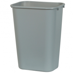Papierkorb, 26 Liter, grau, Polyethylen, BxTxH 365x260x380 mm
