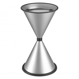 Sicherheits-Standascher, Edelstahl, HxØ 770x405 mm, witterungsgeschützt