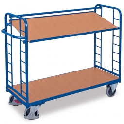 Etagenwagen / Paketwagen mit 2 Böden, LxBxH 1805x650x1275 mm, Tragkraft 400 kg