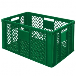 Bäckerkiste, LxBxH 600x400x320 mm, 63 Liter, grün