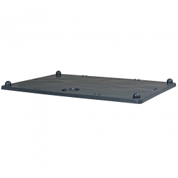 Stapeldeckel für Palettenboxen LxB 1200x800 mm, dunkelgrau