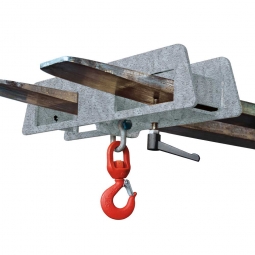 Lasthaken mit Wirbellasthaken, LxBxH 170x750x390 mm, Tragkraft 2500 kg, feuerverzinkt
