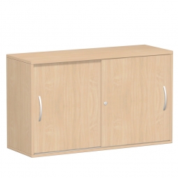 Schiebetürenschrank FLEX, 2OH, Buche, BxTxH 1200x425x720 mm