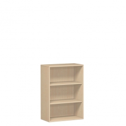 Büroregal PRO, 3 Ordnerhöhen, Ahorn, BxTxH 1200x425x1152 mm