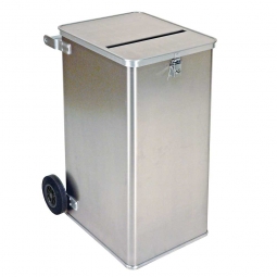 Datenentsorgungs-Behälter aus Aluminium, Inhalt 240 Liter, BxTxH 575x690x1010 mm, Gewicht 16 kg