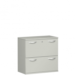 Hängeregistraturschrank PRO, 2OH, lichtgrau, BxTxH 800x425x768 mm