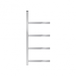 Reifen-Anbauregal mit 4 Reifenebenen, verzinkt, Stecksystem, BxTxH 1060x425x2500 mm