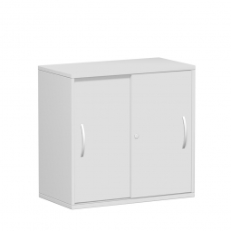 Schiebetürenschrank FLEX, 2OH, lichtgrau, BxTxH 800x425x798 mm
