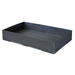 Sicherheits-Auffangwanne aus Kunststoff, schwarz, LxBxH 1200x800x210 mm, Tragkraft 1000 kg