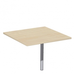 Volleck-Verkettungsplatte 90° PREMIUM, Ahorn/Silber, BxT 800x800 mm