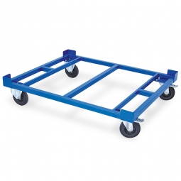 Rahmenroller LxBxH 1210x1010x275 mm,  Tragkraft 750 kg, Rad-Ø 160x50 mm, Vollgummibereifung