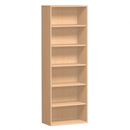 Büroregal PRO, 6 Ordnerhöhen, Buche, BxTxH 1000x425x2304 mm