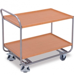 Tischwagen aus Aluminium, LxBxH 1090x600x975 mm, Tragkraft 200 kg, Ladefläche LxB 970x570 mm