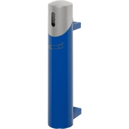Design-Ascher, HxT 510x170 mm, enzianblau-silber