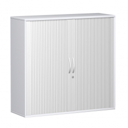 Querrollladenschrank PRO 3 Ordnerhöhen, weiß, BxTxH 1200x425x1152 mm