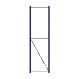 Regalrahmen für Weitspannregale, Stecksystem, TxH 800x3000 mm, Rahmenbreite 40 mm
