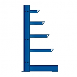 Kragarm-Anbauregal, einseitige Ausführung, BxTxH 1000 x 400/600/800/1000/1200 x 2000 mm, Achsmaß 1000 mm