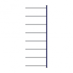 Ordner-Steck-Anbauregal, doppelseitige Ausführung, BxTxH 1035x630(2x315)x3000 mm, Oberfläche kunststoffbeschichtet