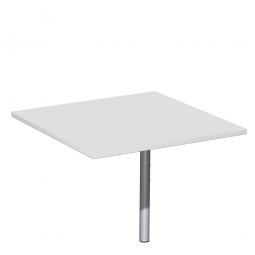 Volleck-Verkettungsplatte 90° PREMIUM, Lichtgrau/Silber, BxT 800x800 mm