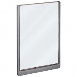 Türschild aus ABS-Kunststoff mit aufklappbarem Sichtfenster, BxH 210x297 mm, graphit, (VE= 12 Stück)