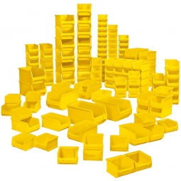 100-teiliges Sichtboxen-Set PROFI, PP, gelb, XXL Spar-Set 1