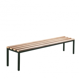 Freistehende Sitzbank ohne Schuhrost, LxTxH 2000x355x420 mm