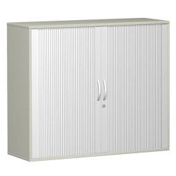Querrollladenschrank PRO 3 Ordnerhöhen, lichtgrau, BxTxH 1600x425x1152 mm