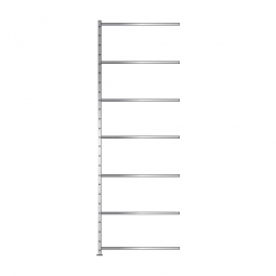 Fachbodenregal Economy mit 7 Böden, Stecksystem, BxTxH 1006x335x3000 mm, Tragkraft 250 kg/Boden, glanzverzinkt